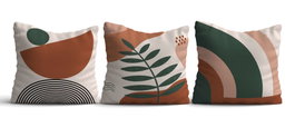 Aberto Design Juego de Fundas de Cojín Multicolor de 43 x 43 cm (3 piezas)